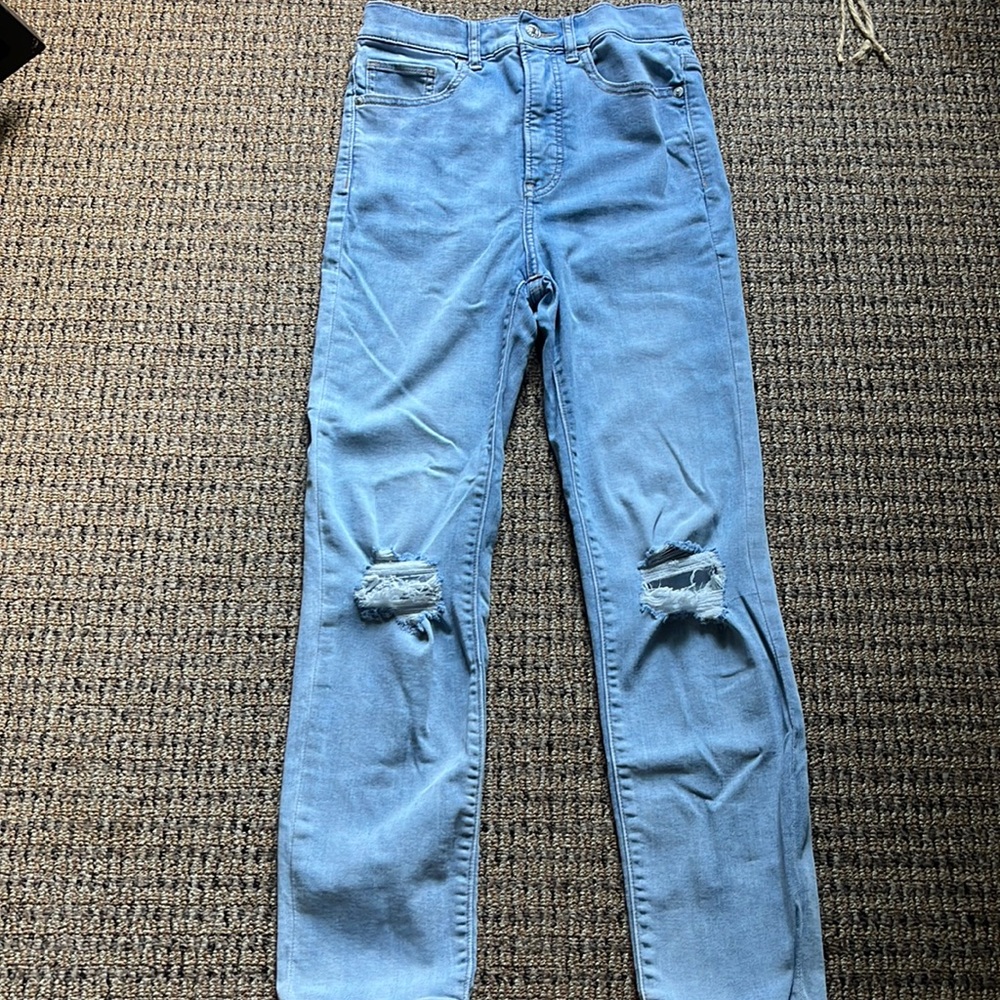 Express Slim Straight Jeans High waisted